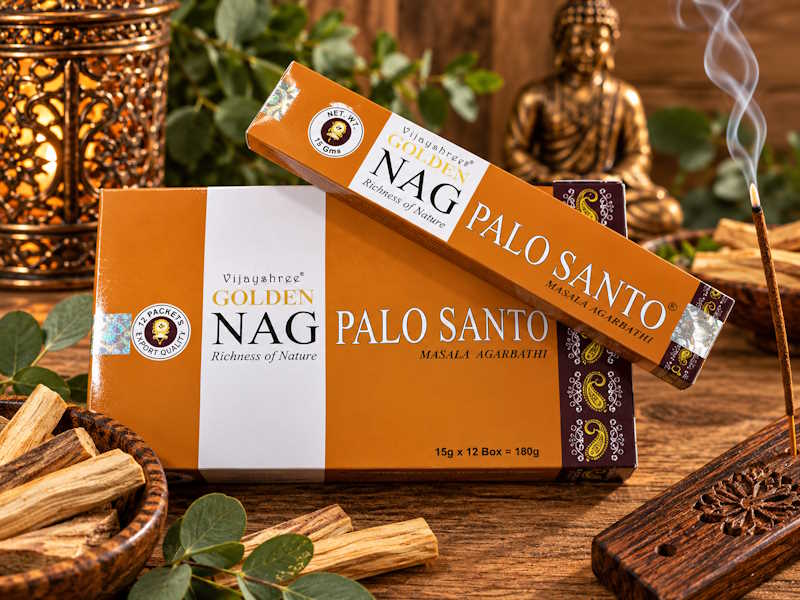 Incienso Golden Nag Palo Santo Vijayshree Incienso Golden Nag Palo Santo Vijayshree